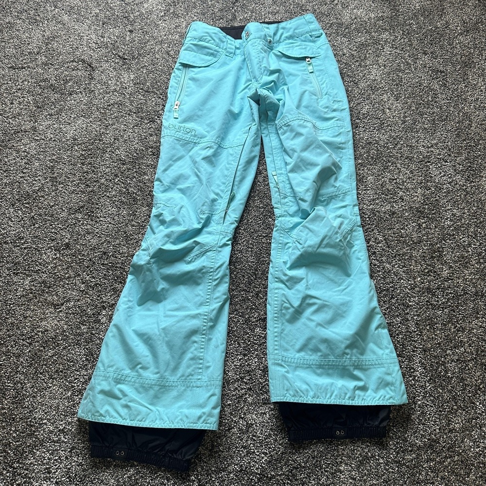 Burton Pants Womens XS Blue Snow Pants Waterproof Lined Ski Snowboard Breathable